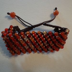 Chan Luu Beaded Bracelet Carnelian Semi-Precious Stones